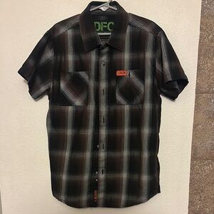 DIXXON Youth Black Plaid Shirt